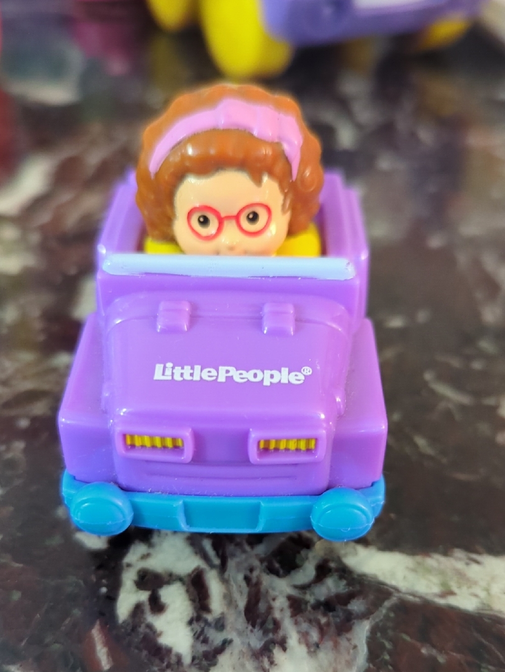 Little People - Purple Toy Car with Figure